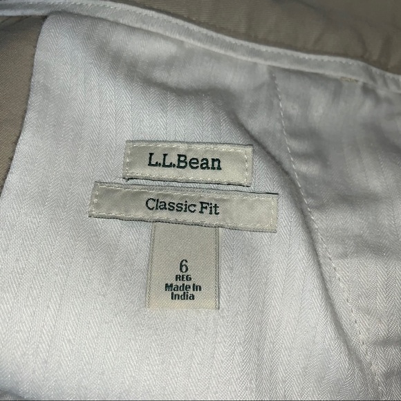 L.L.Bean Classic Fit A-Line Khaki/Tan Skirt, 6 - Picture 5 of 8